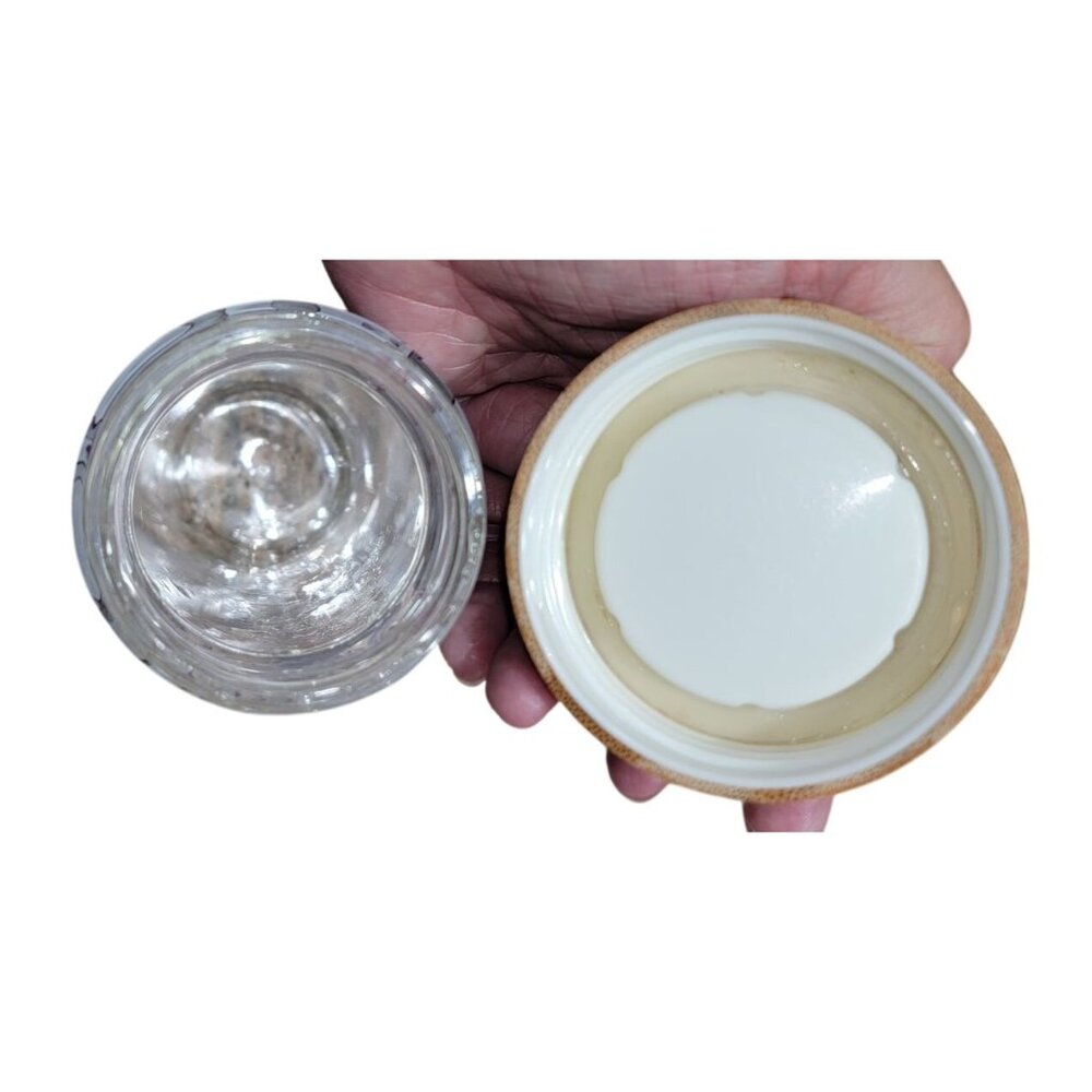 Glass Water Bottle With Bamboo Lid & Floral Design - Picture 7 of 7